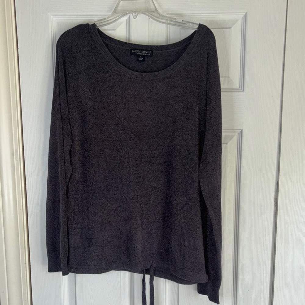 Barefoot Dreams Dark Gray Sweatshirt